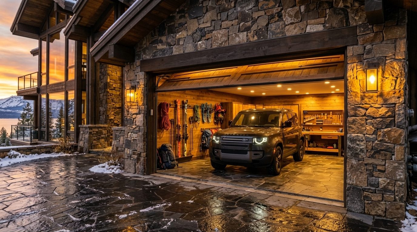Pedro Local Garage Door Service Garage Door Gliding Open Revealing Warm Illuminated Interior